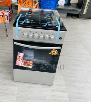 50x50 Gas Oven Volcano 4 Burner With Grill(Gray).