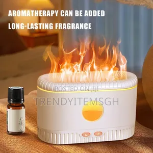Colourful Flame Night Light Aroma Diffuser