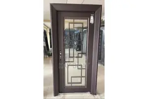 A Harmonious Glass Metal Door