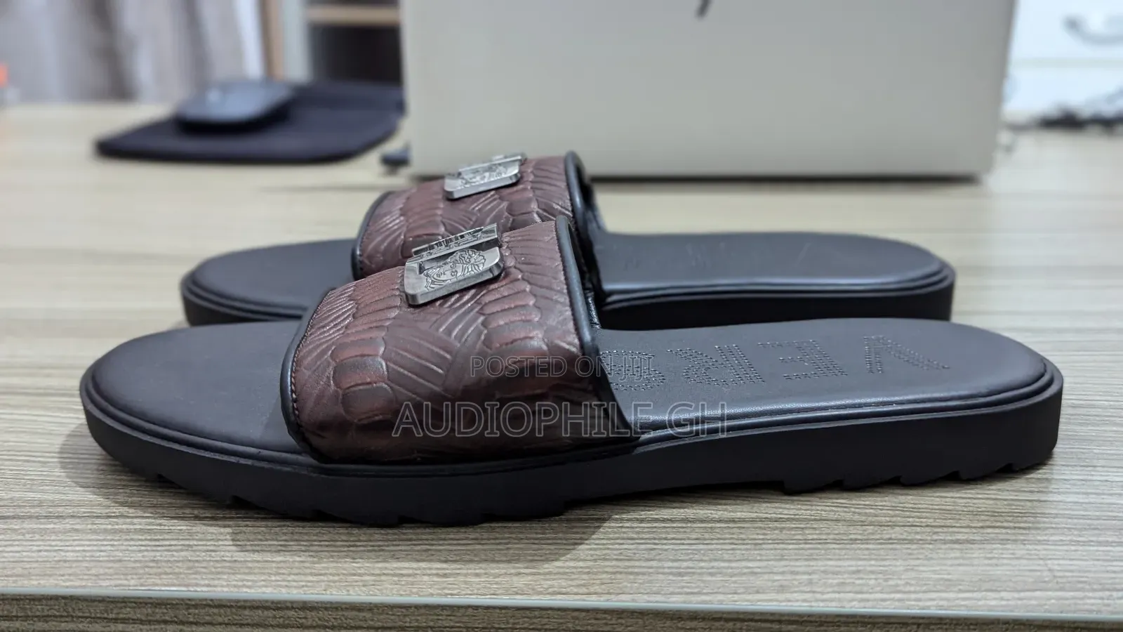 Premium Leather Men's Slippers