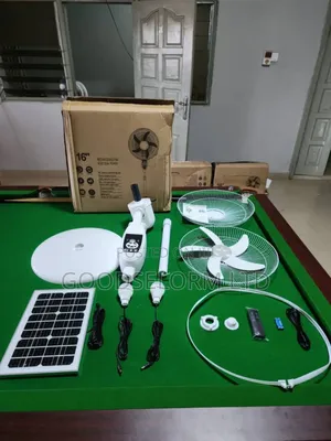 Solar Panels Chargeable Standing Fans