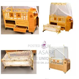2 in 1 Baby's Wood Cot