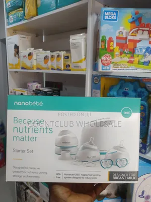Nanobebe Starter Set Designed for Breast Milk.
