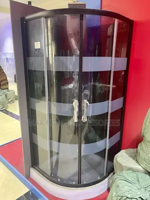 Designed Black Shower Cubicle