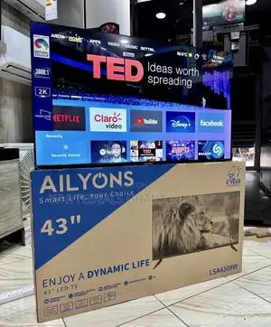 Ailyons 43" Android Smart Led Tv| Youtube| Netflix| Voice-Control|2026