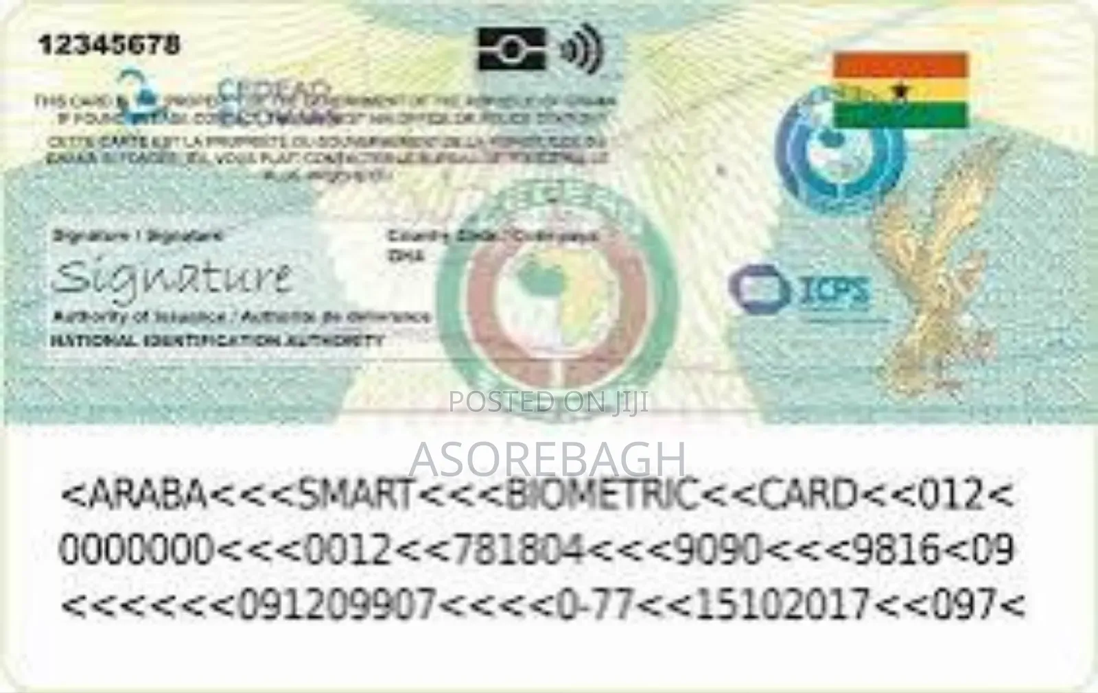 Legal Documents for Ghana Card