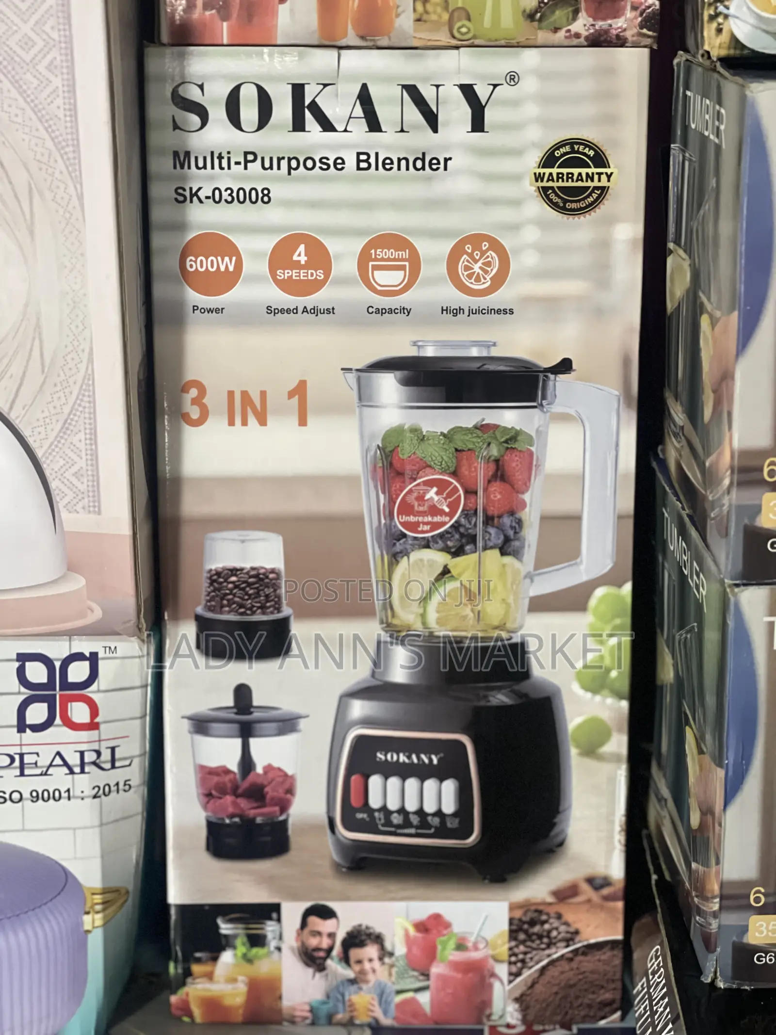 Sokany 3 in 1 Blender