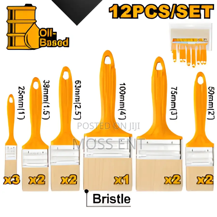 12 PCS Paint Brush Set - CHPTB