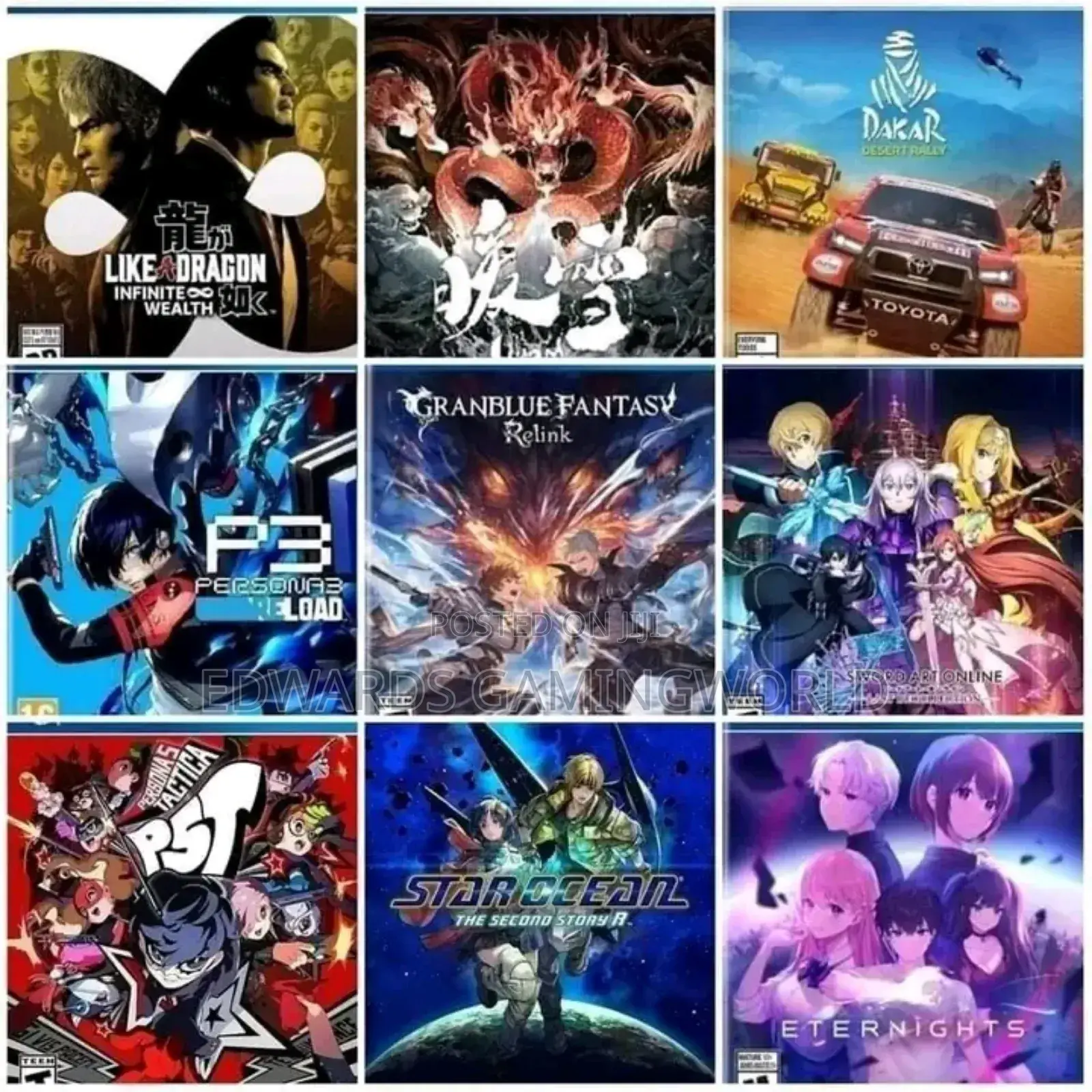 Playstation 3 and 4 Games