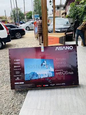 Brand New Asano 65” Webos Ultra HD Smart Television.