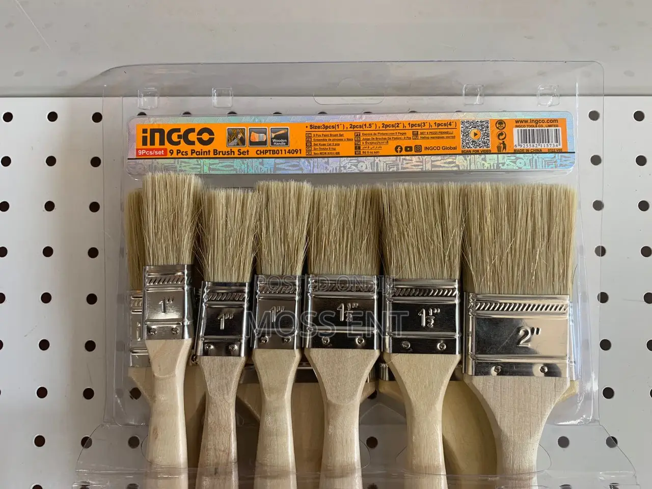 9pcs Paint Brush Set - Chptb