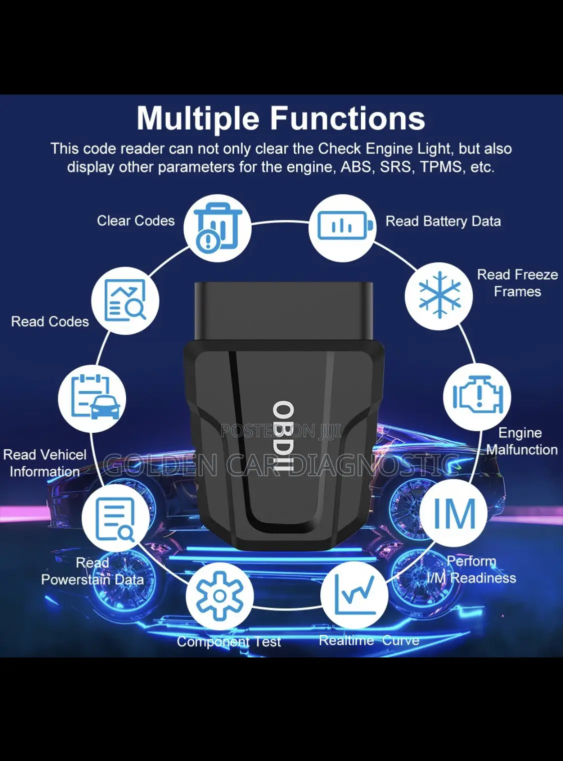 ELM327 V011 OBD2 Bluetooth Car Diagnostic Scanner