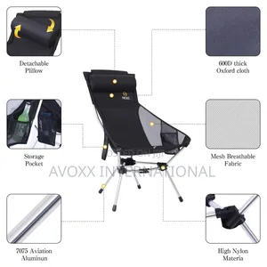 Nice C Ultralight High Back Folding Camping Chair, 2 Pieces