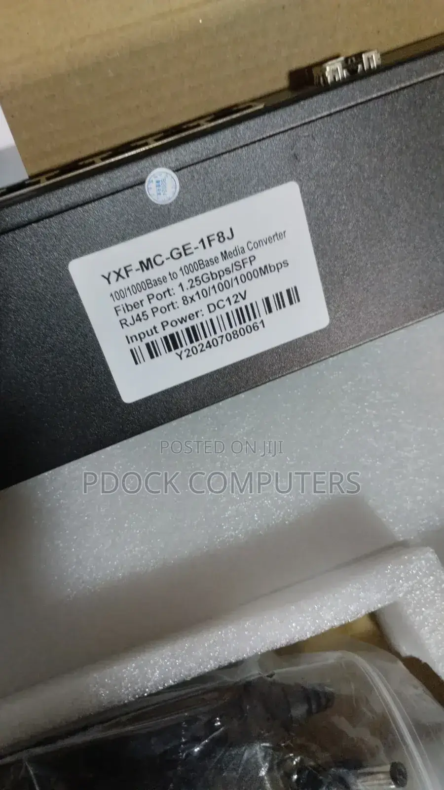 Fiber Ethernet 8port Gigabit Switch Converter + 1SFP PORT