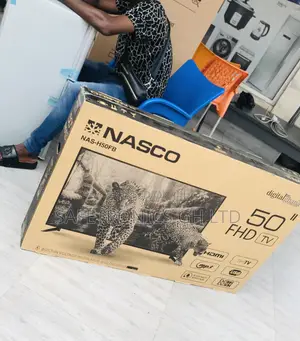 Boxed Satellite Led (Black) Nasco Digital 50 Inch Tv