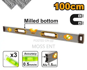 Spirit Level With Magnets 100cm - Hsl38100m