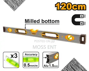 Spirit Level With Powerful Magnets 120cm - Hsl38120m