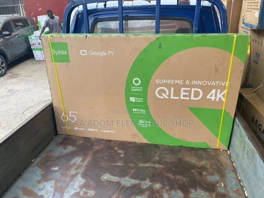 Syinix 65” Qled Smart Android Led Tv With Active HDR 10+