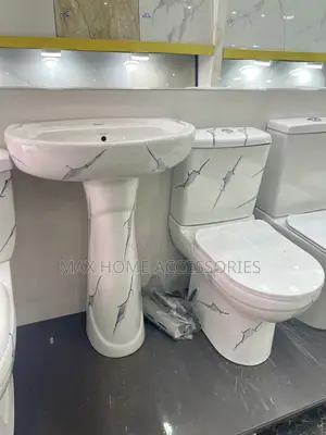 Marble Water Closet With Basin Black Spots