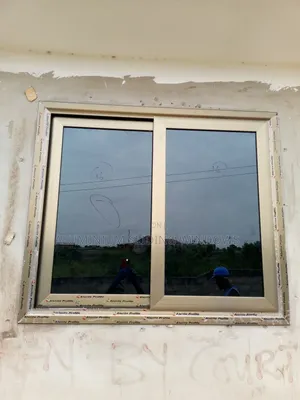 Aluminium Sliding Windows With Dark Tinted Glass and Net