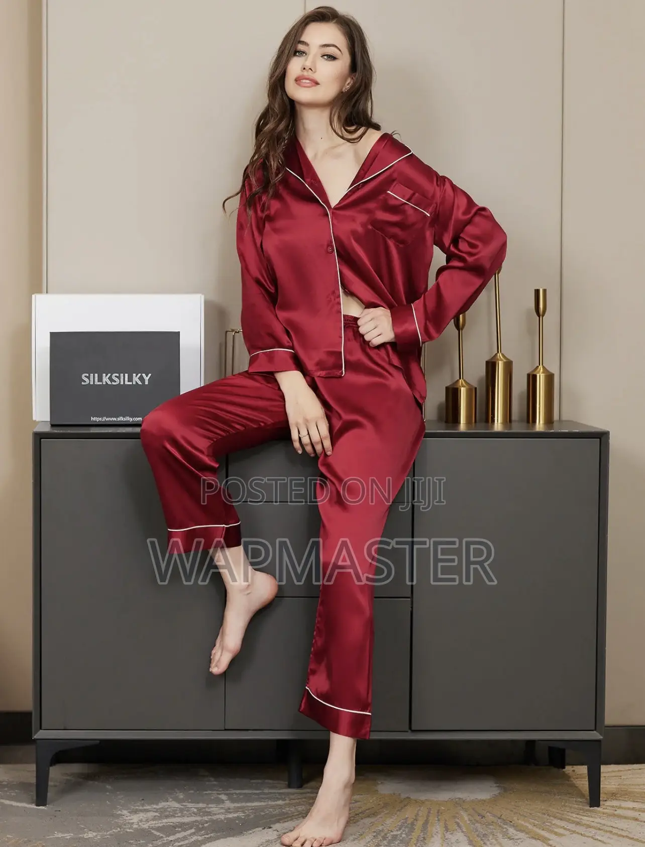 100% Pure SILK 2pcs Pajamas Sleep or Lounge Wear
