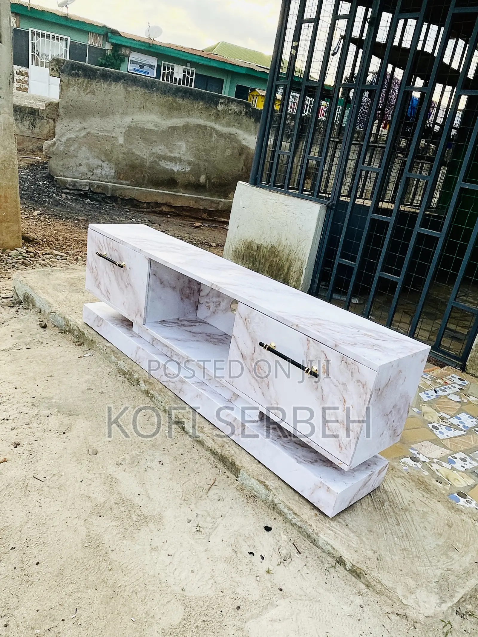 Original Marble Colored TV Stand