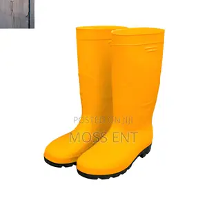 Yellow Rain Boots 42 With Steel Cap - Ssh092sb.42
