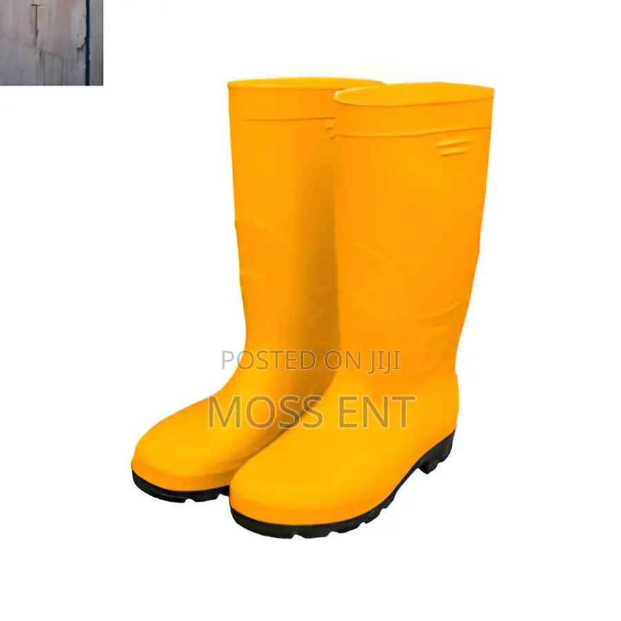 Yellow Rain Boots 42 With Steel Cap - Ssh092sb.42