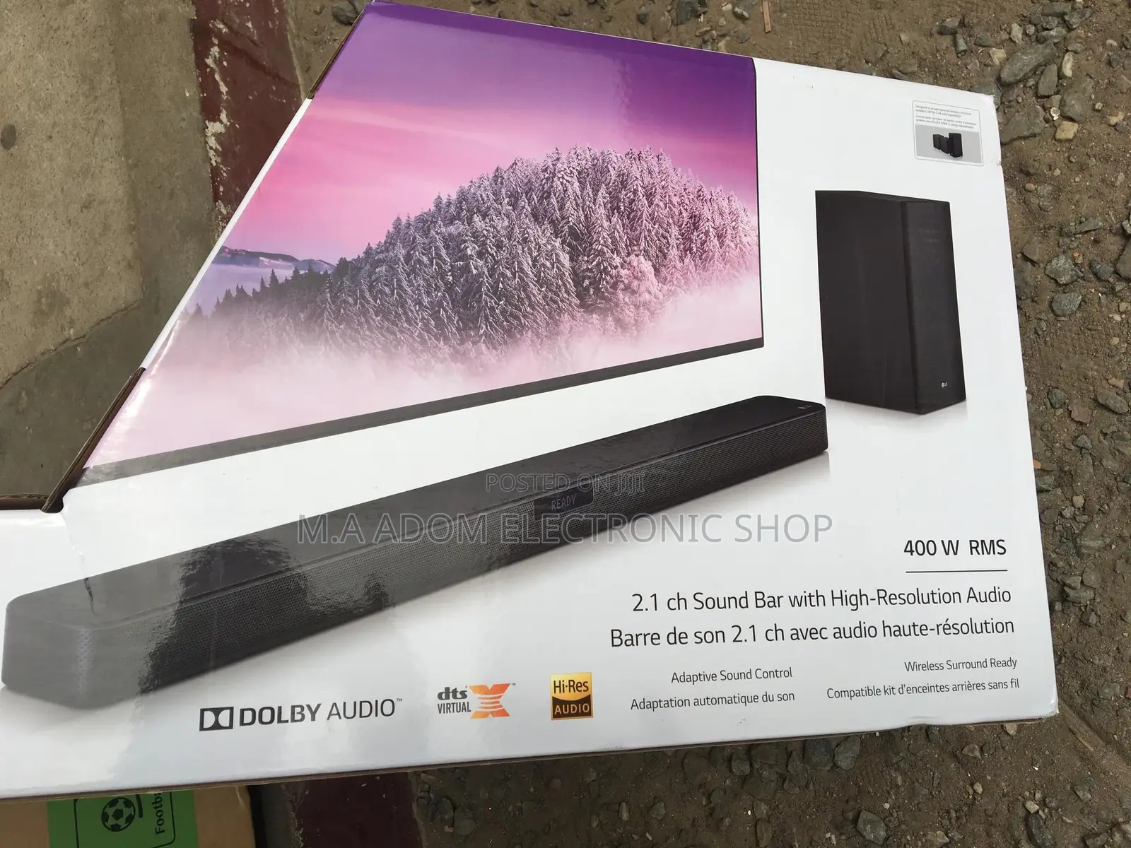 Lg Wireless Sound Bar 400watts 2.1ch Led Tv