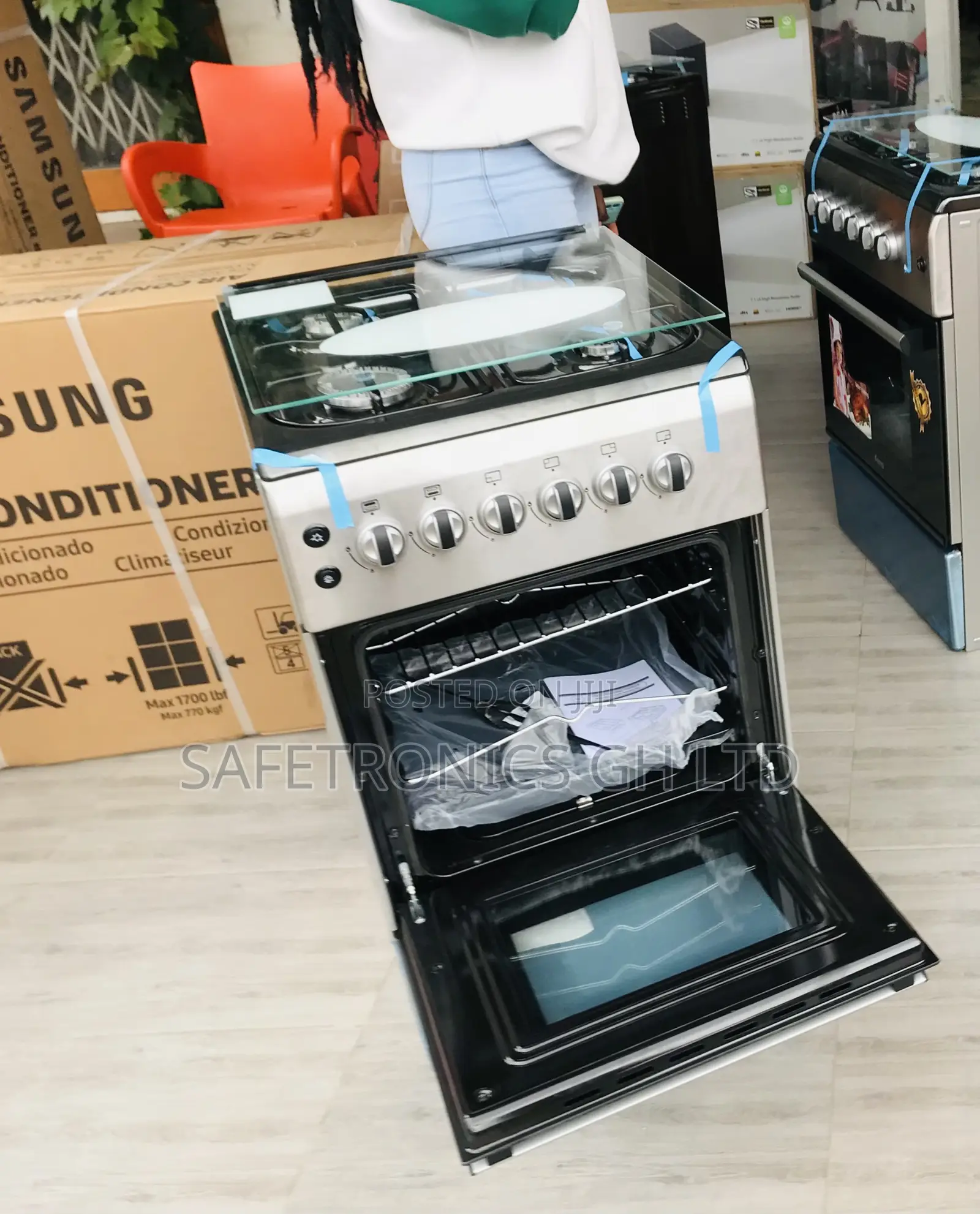 Ferre New Line 4 Gas Oven/Gas 50by60 Gray 