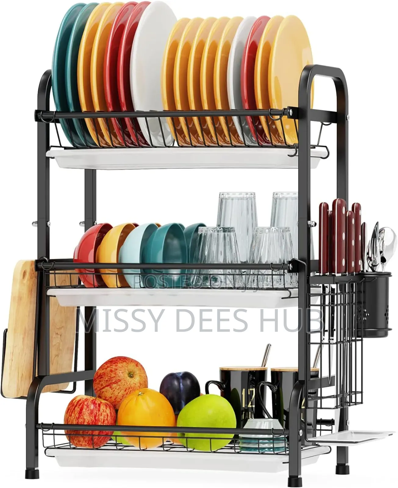 3 Tier Dish Drying Rack