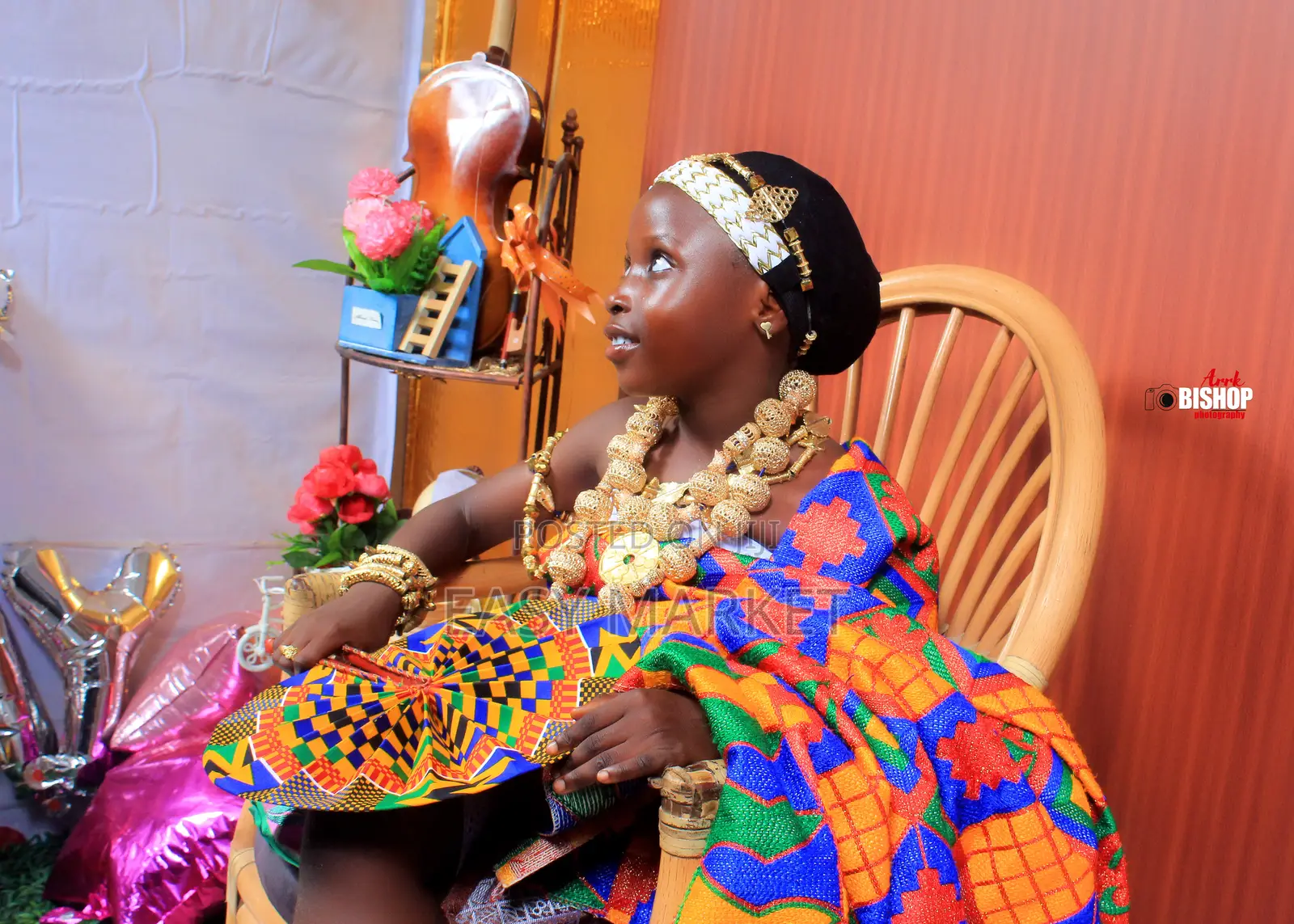 Traditional Kente Gold Beads Shoot and Styling