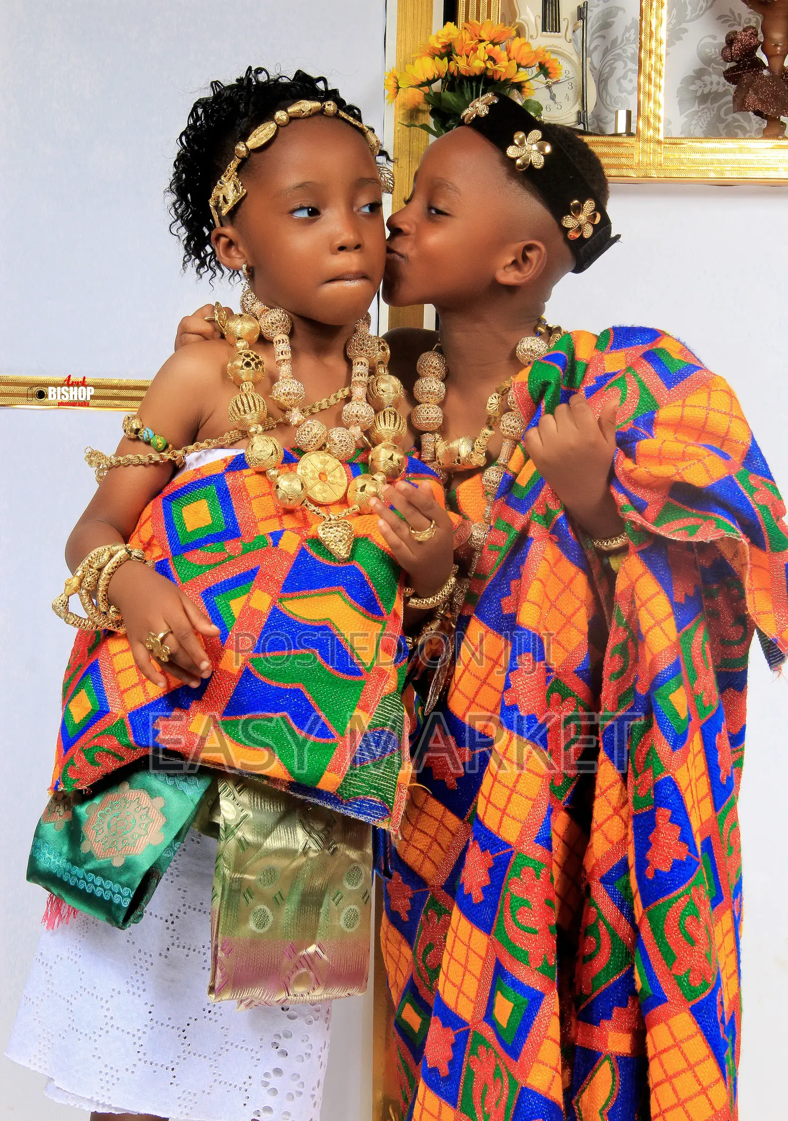 Traditional Kente Gold Beads Shoot and Styling