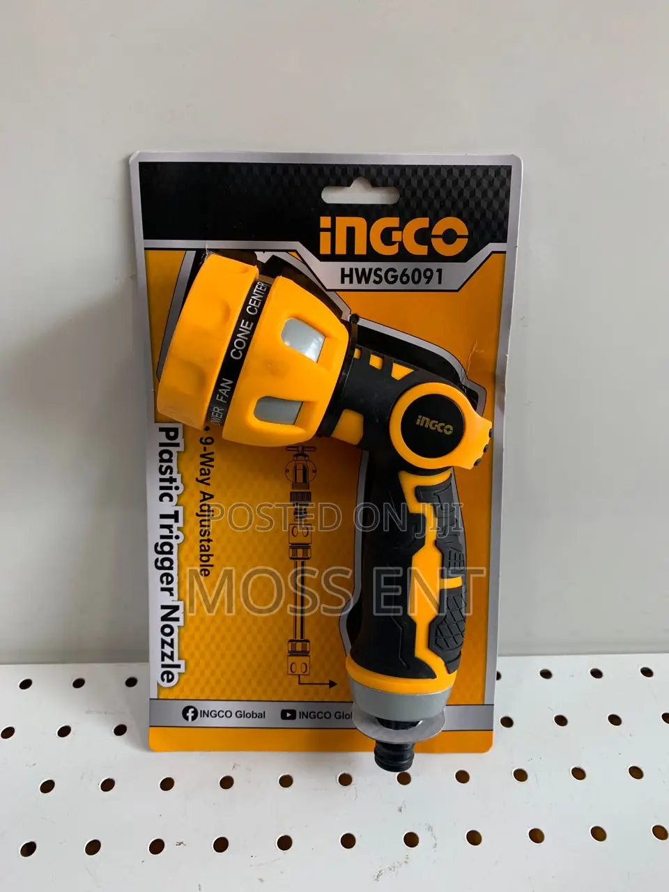 Plastic Trigger Nozzle 9 Way 0.75" - Hwsg6091