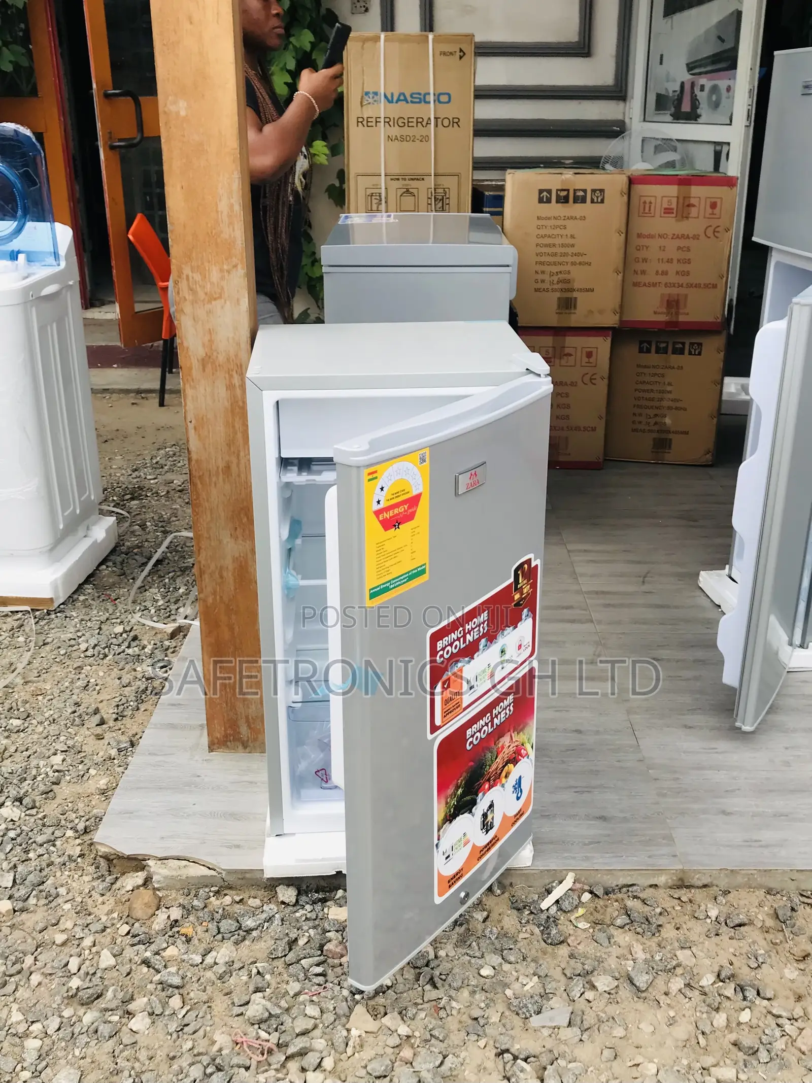 Zara Tabletop 1-11s Topfreezer Singledoor Gray 
