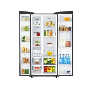 Amazing SAMSUNG-647LTR-SIDE-BY-SIDE-REFRIGERATOR-RS62R5001M9