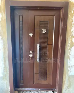 One Half Turkish Brown Heavy Classic Security Door Set