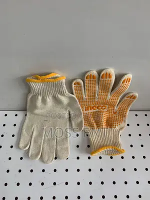 Knitted & Pvc Dots Gloves Xl - Hgvk05
