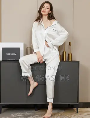 Silk Pajamas 2pcs 100% Pure Quality SILK Long Sleeves