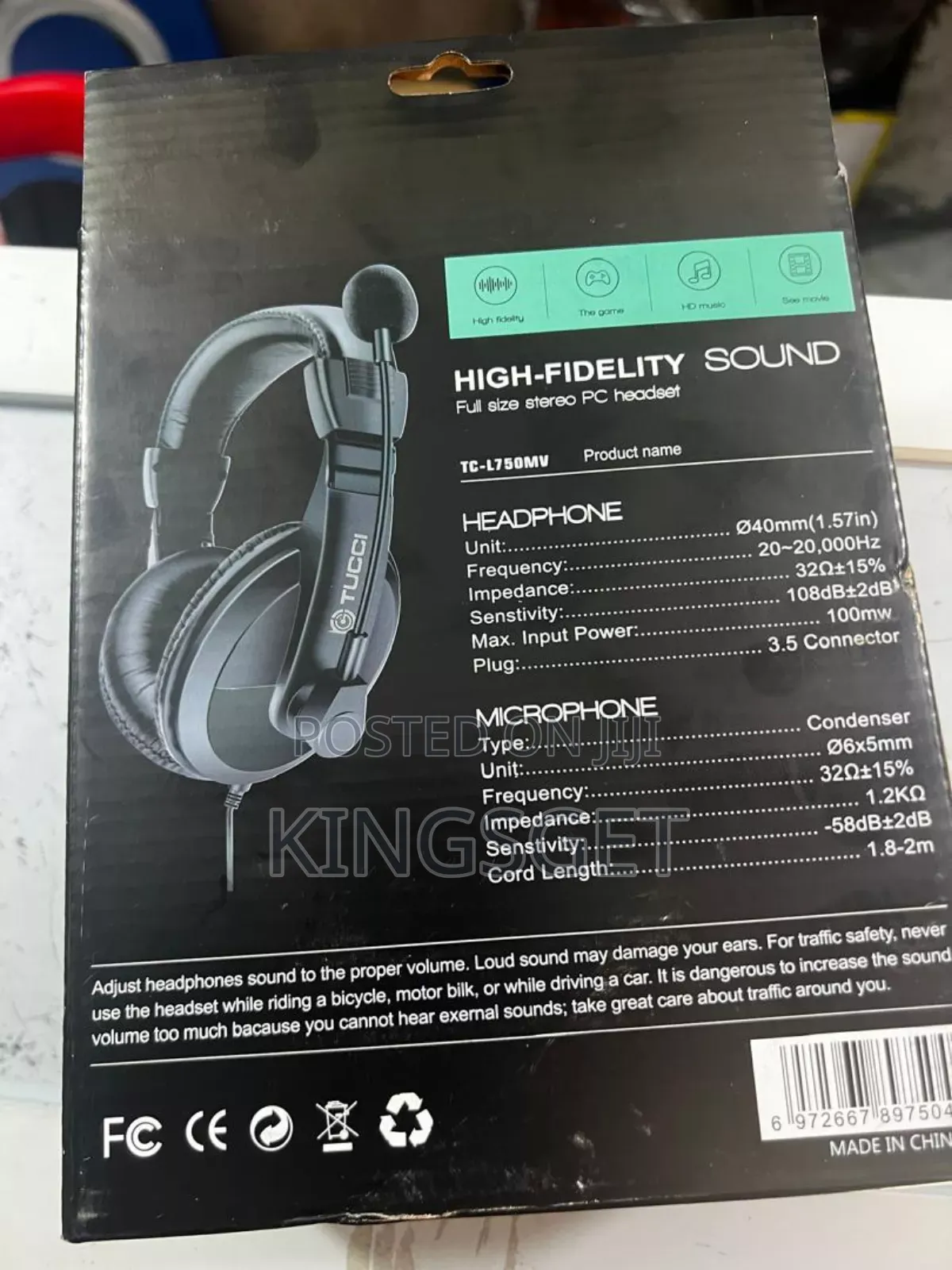 Tucci TC-L750MV Headset