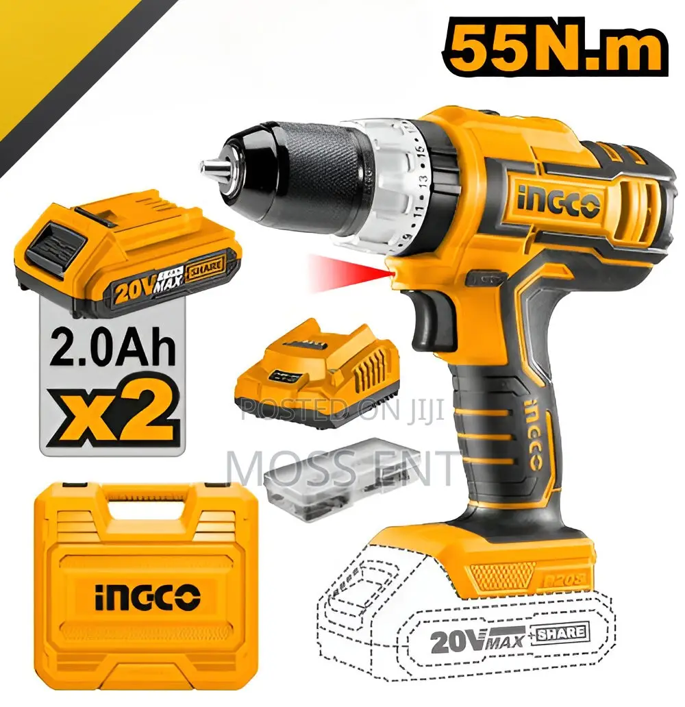 Cordless Drill 20v With BMC - Cidli20031