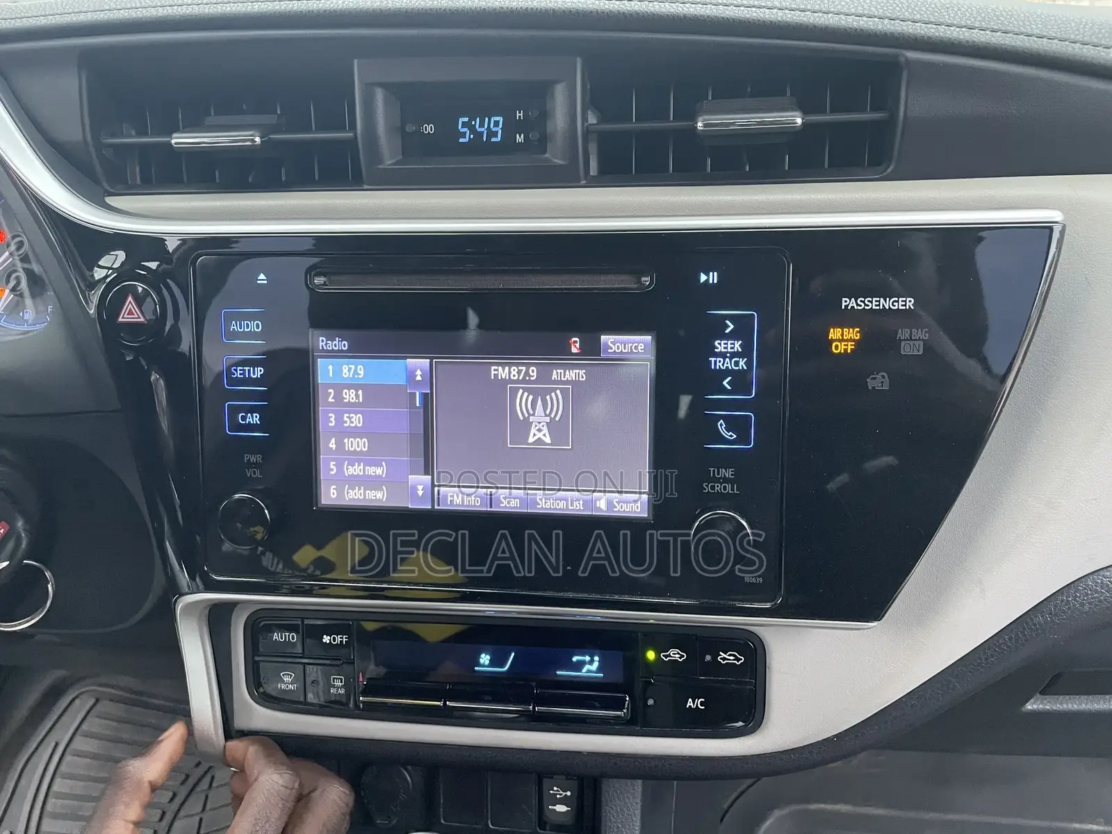 Toyota Corolla 2017 - 2019 Audio Player