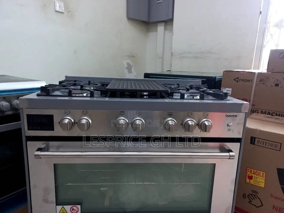 Innova 5br Stainless Gas Cooker Italian Gas Burner on Top