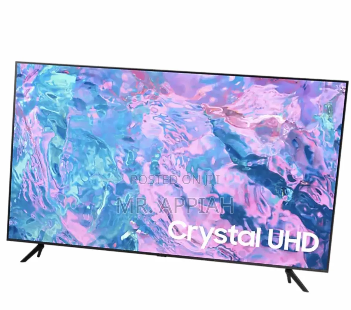 Uniquely Designed Samsung 75CU7172 Ultra HD Television.