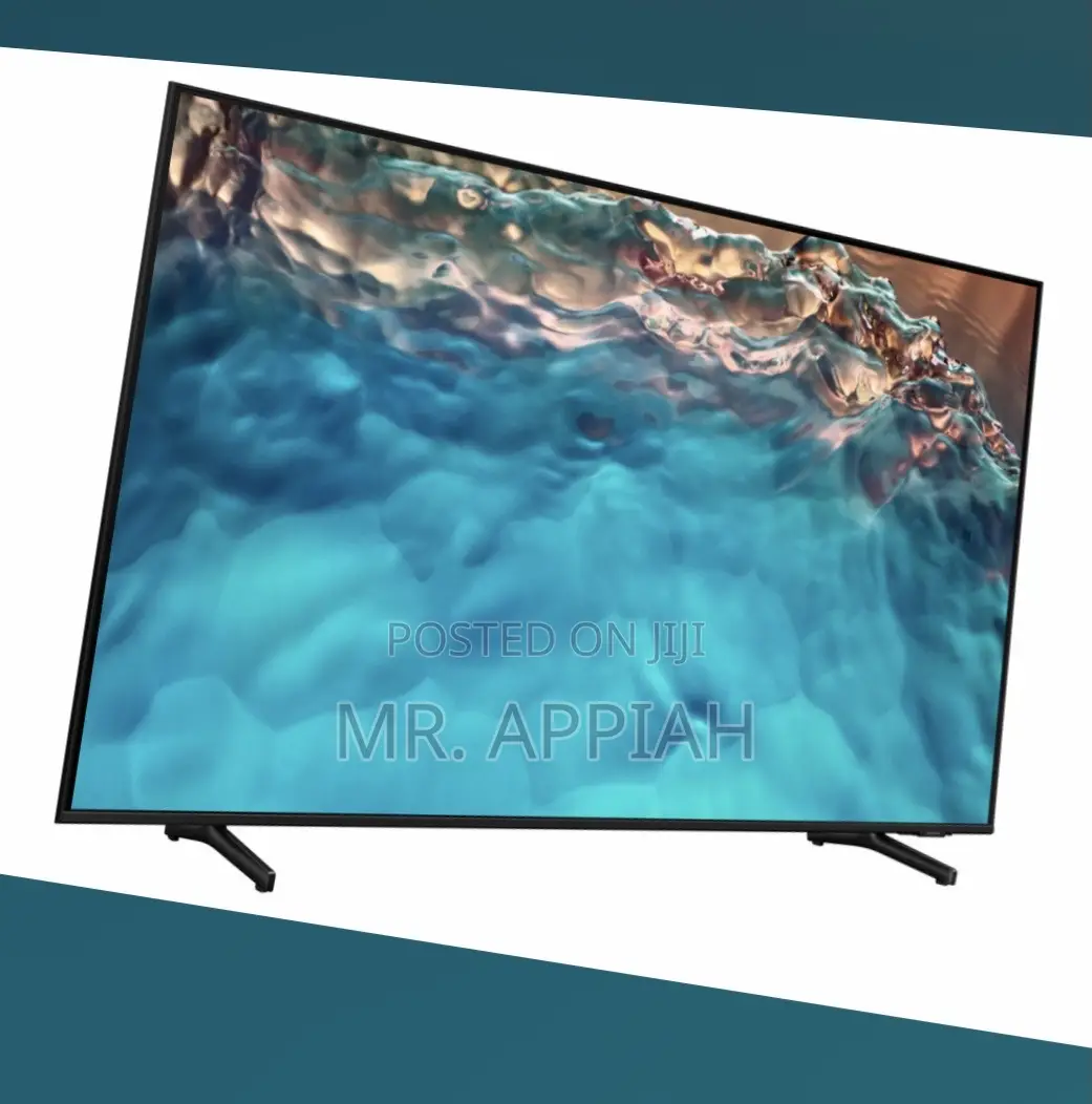 Sleek Samsung 85BU8000 85 Inch Uhd Smart Television.