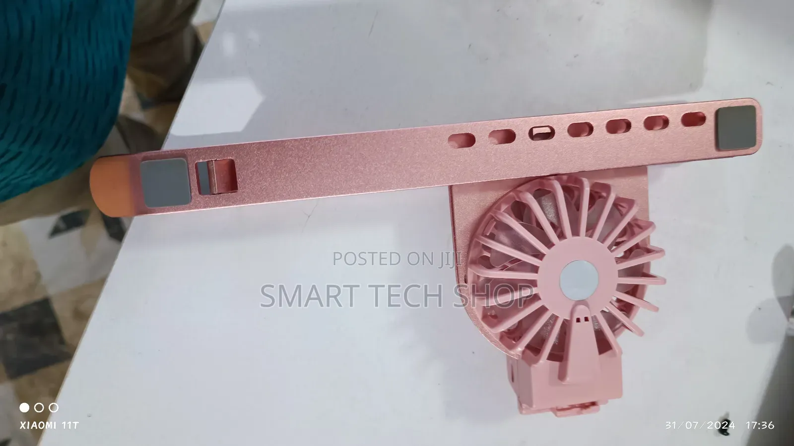 Adjustable Portable Foldable Laptop Stand + Fan RGB Light