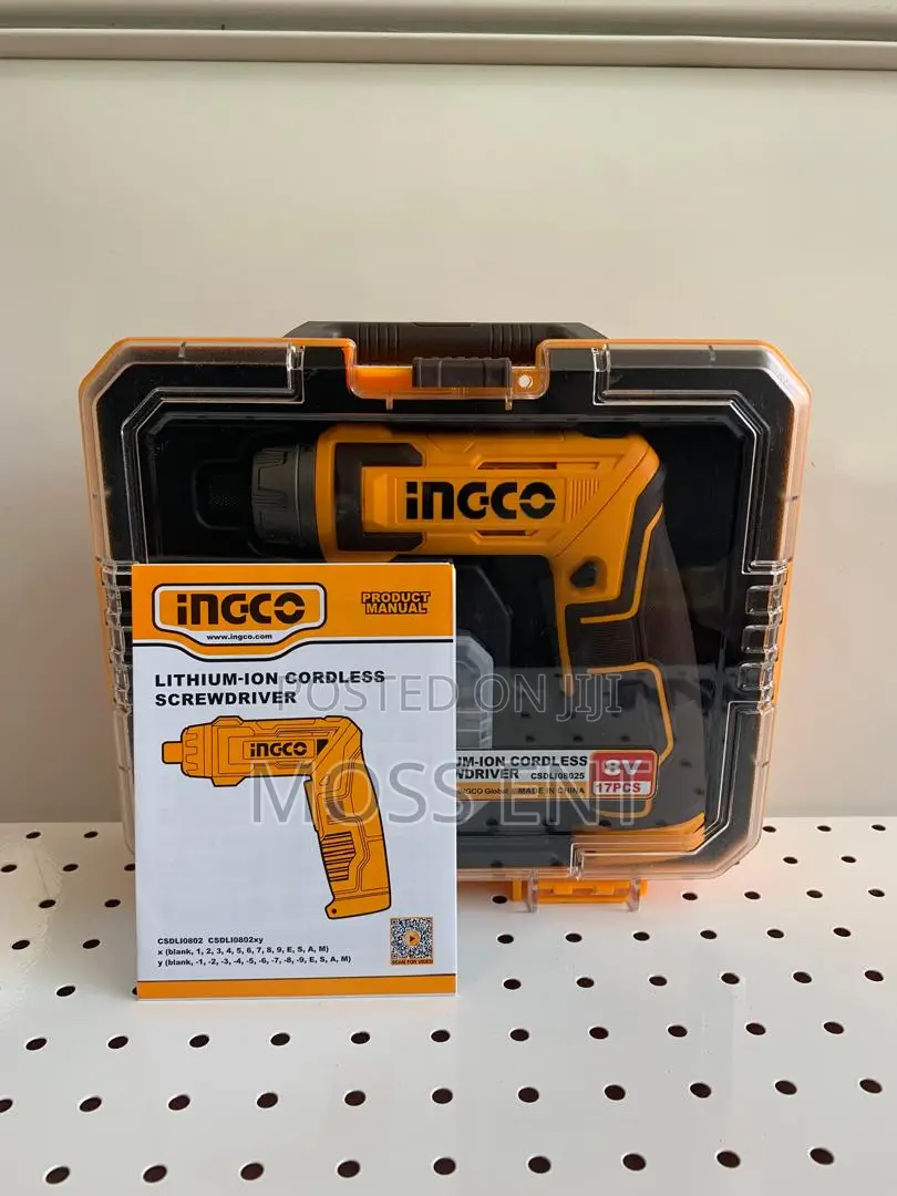 Ingco Cordless Screwdriver 8v Type-C + Access - Csdli08025