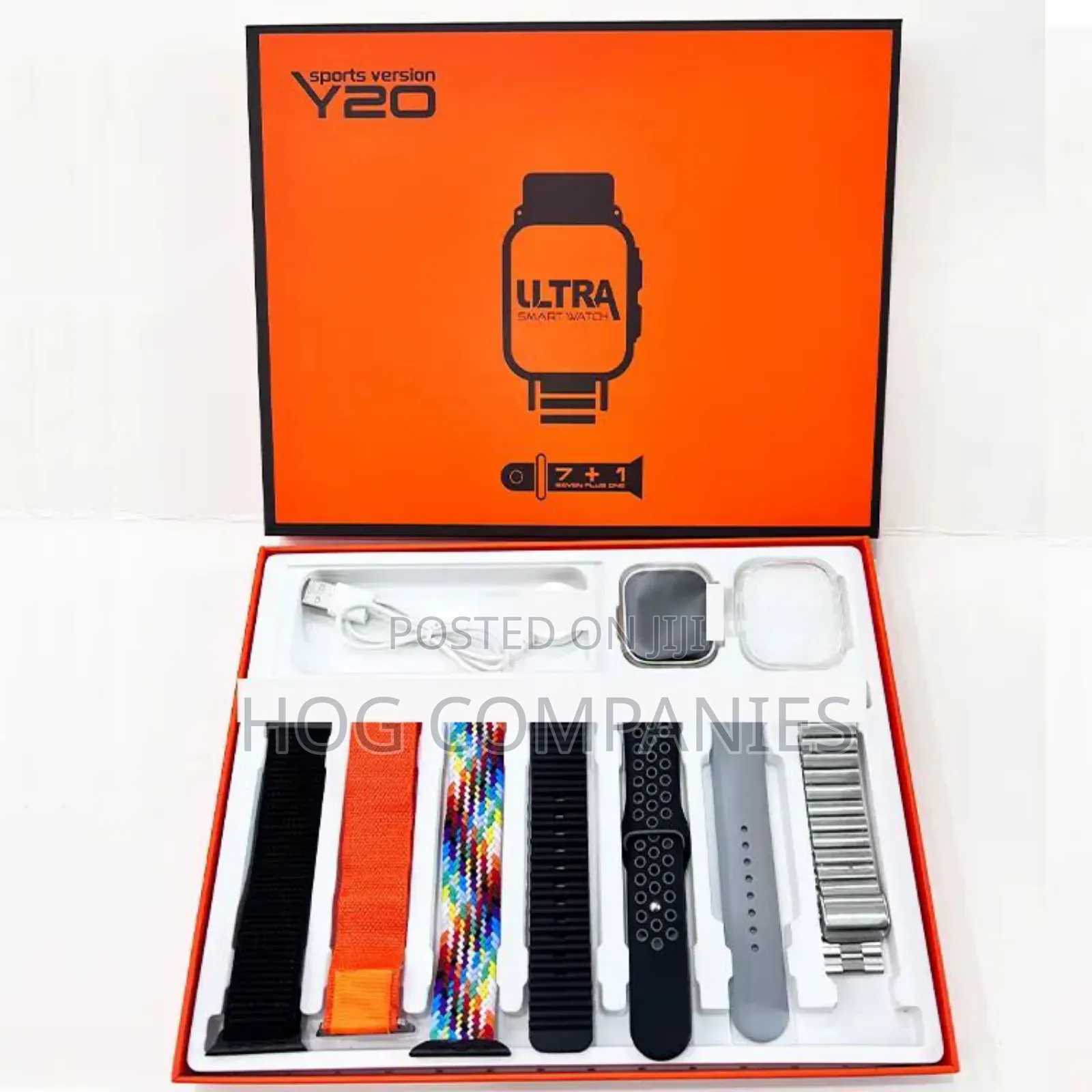 S100 Ultra 9 10in1 Smartwatch Wireless Charger Multi Strap