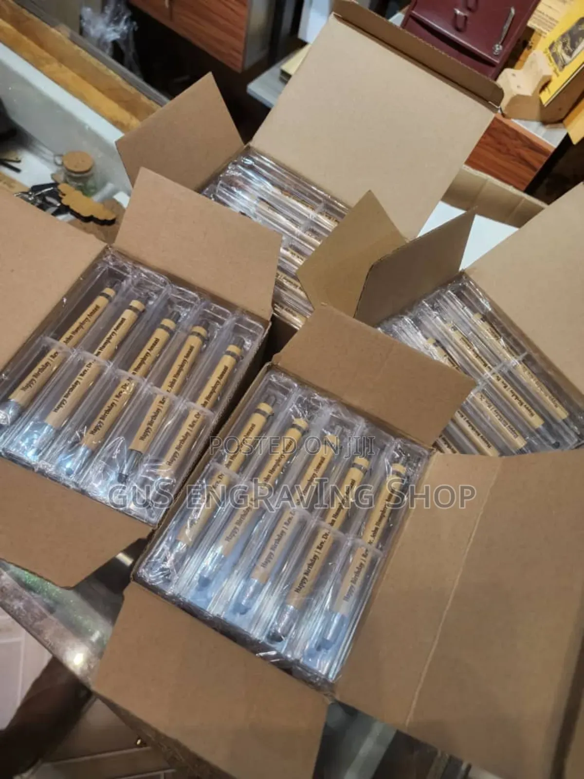 Wooden Pen Plastic Case