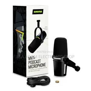 Shure MV7+ Podcast Dynamic Microphone.